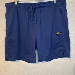 RHONE Versatility Shorts 7" Mens LARGE Navy Blue Performance Stretch Gym Comfort